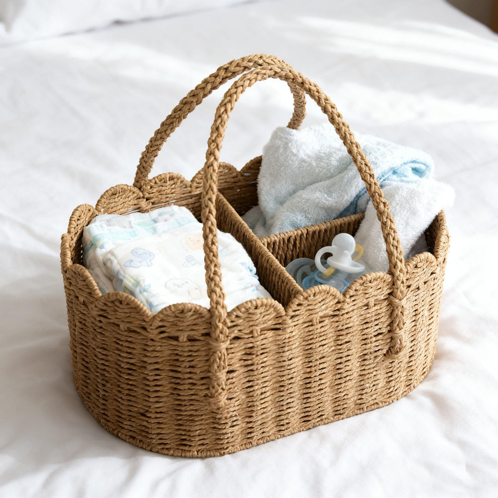 wwmayfeel gift-ready diaper caddy ideal for baby showers.