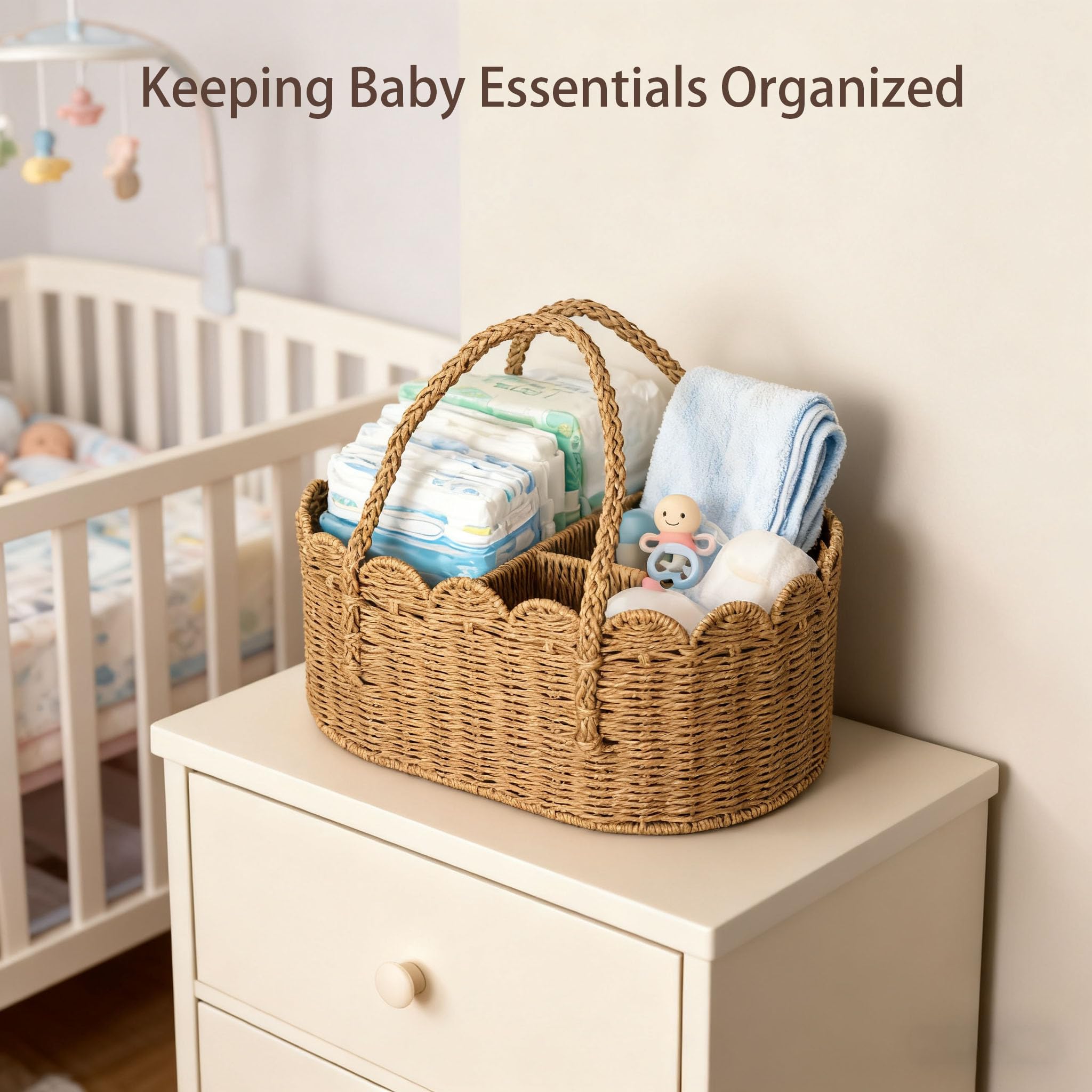 wwmayfeel portable baby storage with handle for home or car.