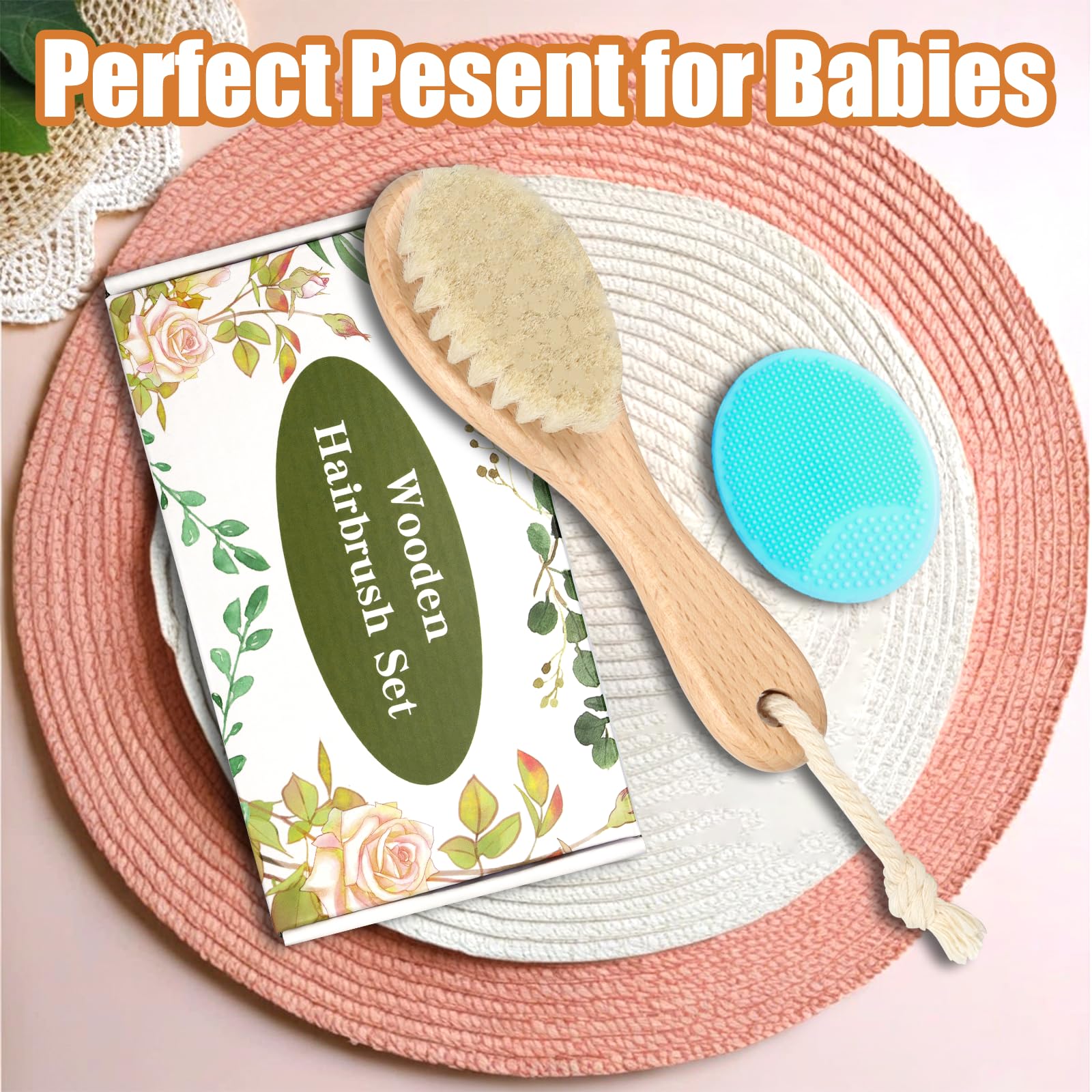 WXA all-hair-types baby brush works on fine, thick, curly, or straight hair.