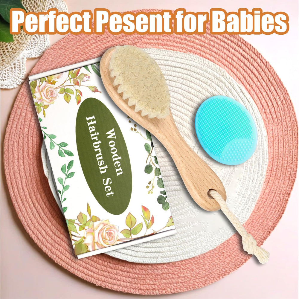WXA all-hair-types baby brush works on fine, thick, curly, or straight hair.