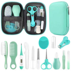 WXA Baby Grooming Kit contents organized for easy at-home care