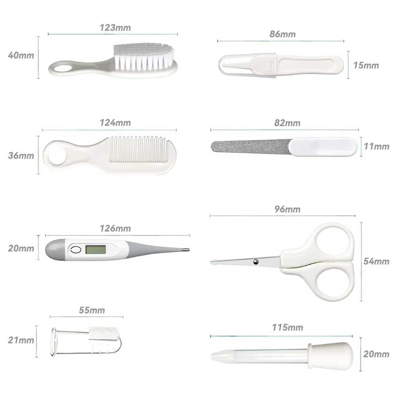 WXA baby grooming kit nasal aspirator for gentle clear airways