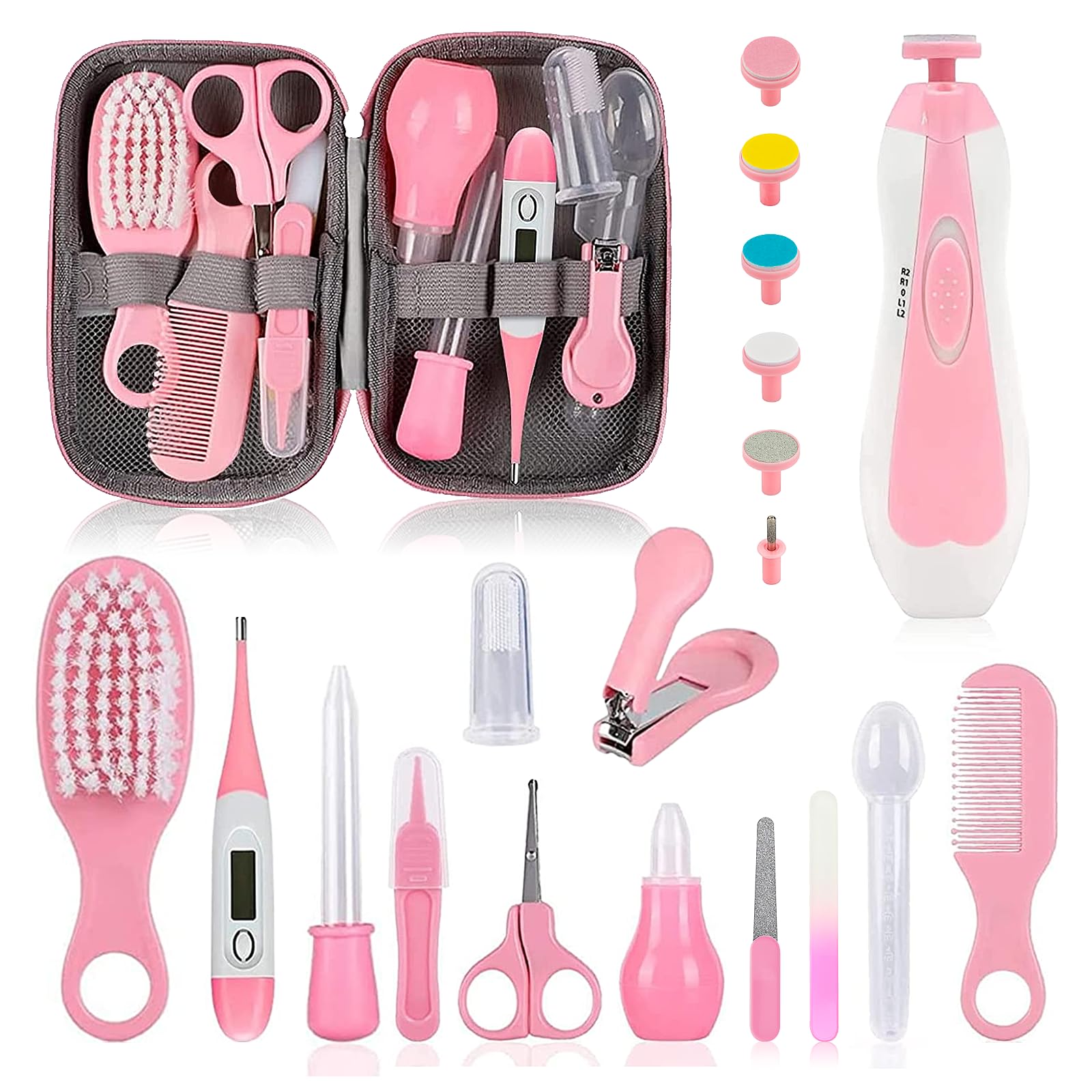 WXA Baby Grooming Kit storage box open, keeping baby essentials organized and at hand.