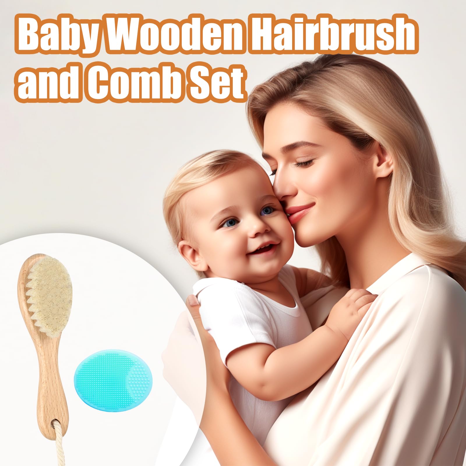 WXA baby silicone hair scrubber for soft cleansing during bath time.