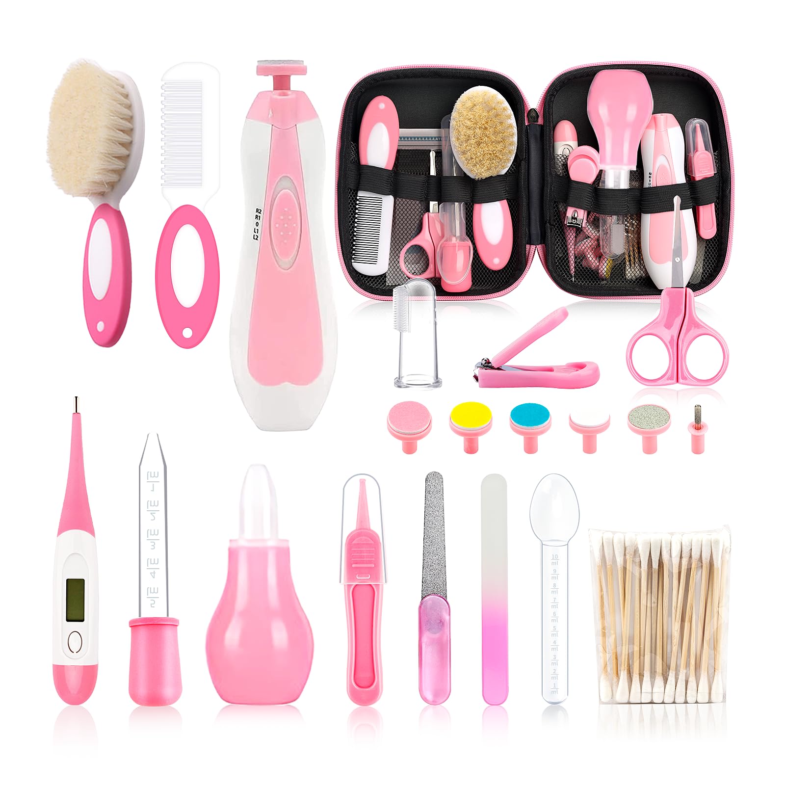WXA infant grooming electric nail trimmer for quiet, smooth nails.