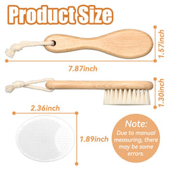 WXA soft goat bristles brush shown for soothing scalp massage during brushing.