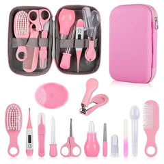 WXA Baby Grooming Kit pink case for portable newborn care on the go