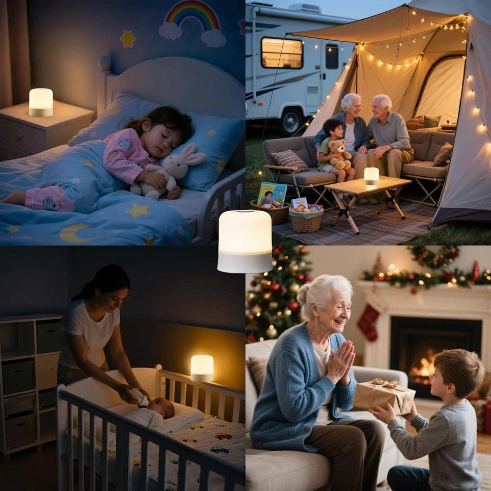 wxmuaper portable night light ideal for travel and bedside use