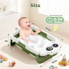 WXXM floating cushion bath green providing gentle support for baby.
