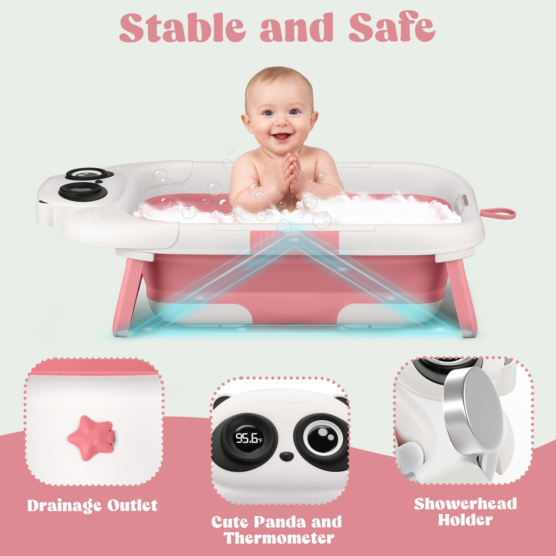WXXM tub includes drainage hole for quick, hygienic water release