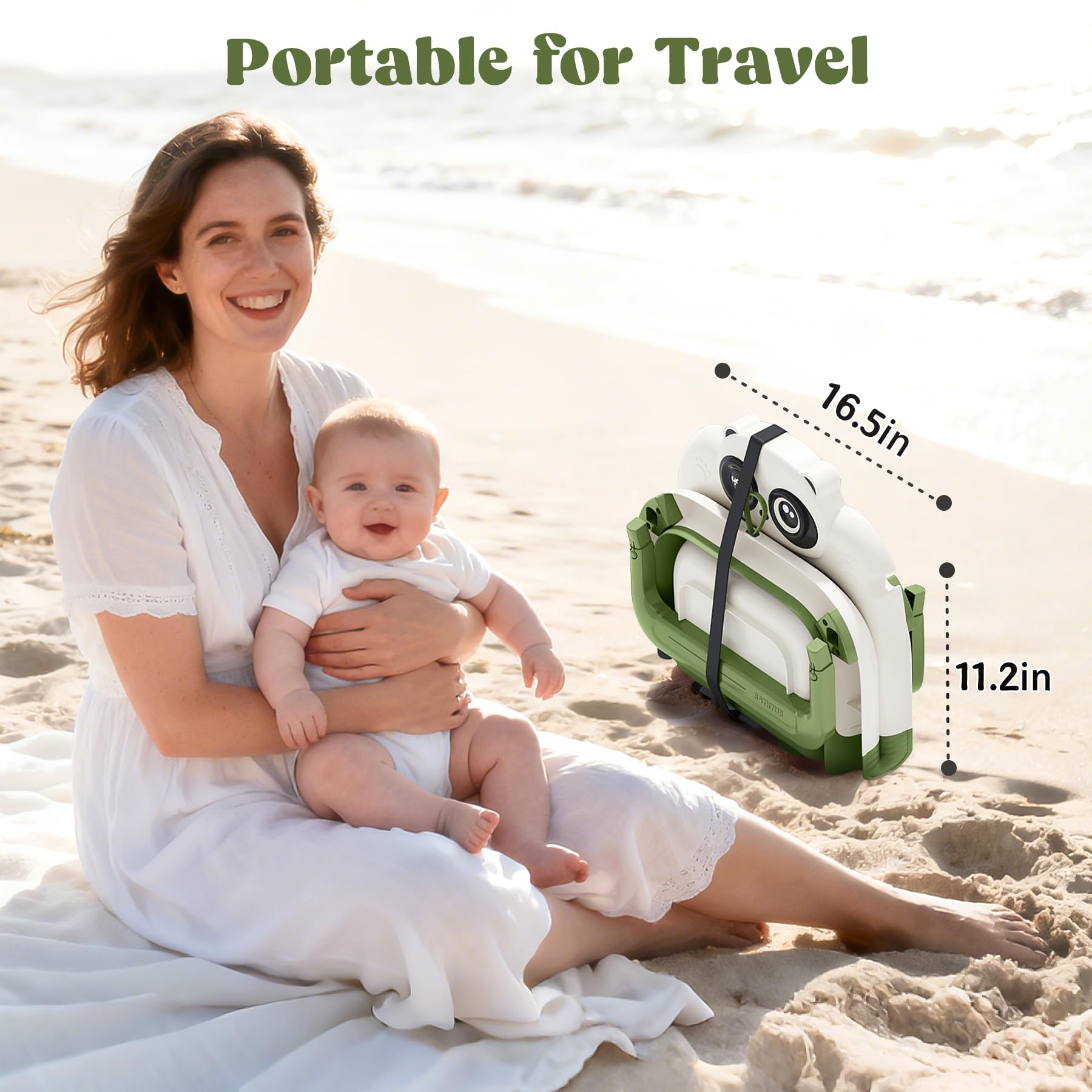WXXM portable infant bath is travel-friendly and lightweight.