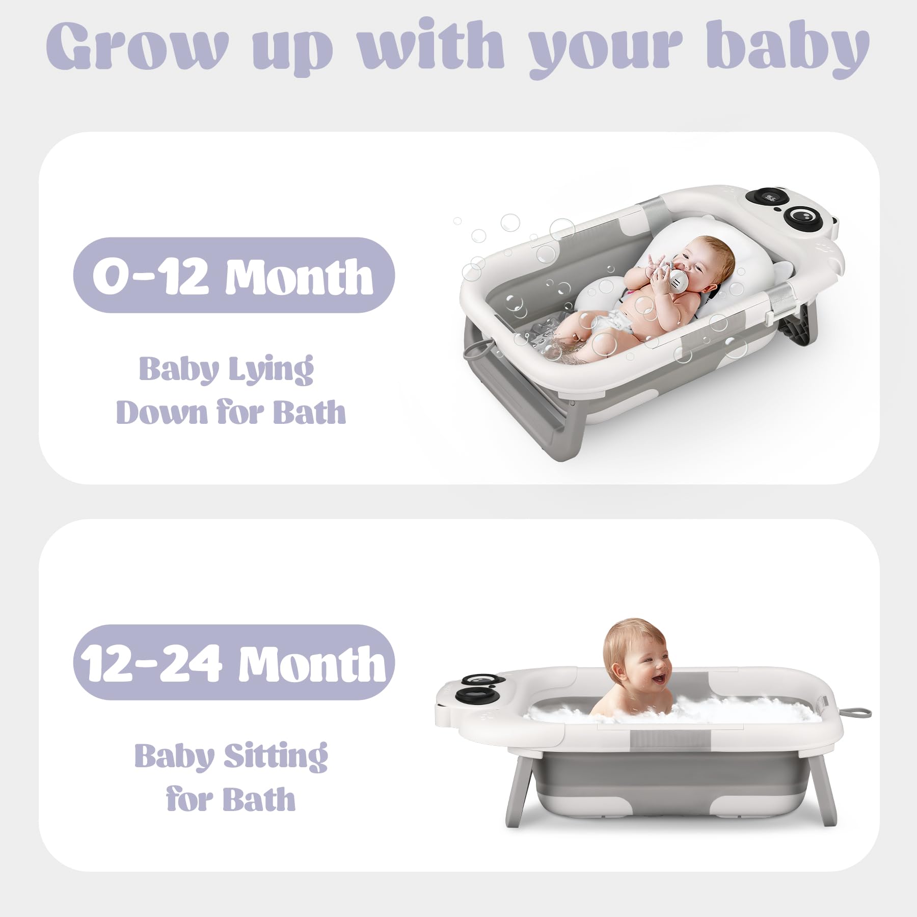 WXXM temperature display helps monitor bathwater warmth