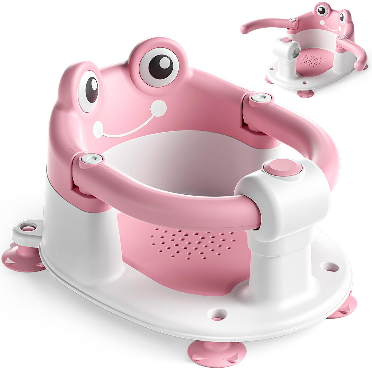 WyfKyd baby bath seat with 360-design provides secure, comfortable bathing.