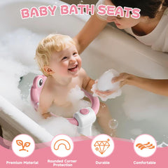 WyfKyd bath seat featuring a soft cushion for gentle support during baths.
