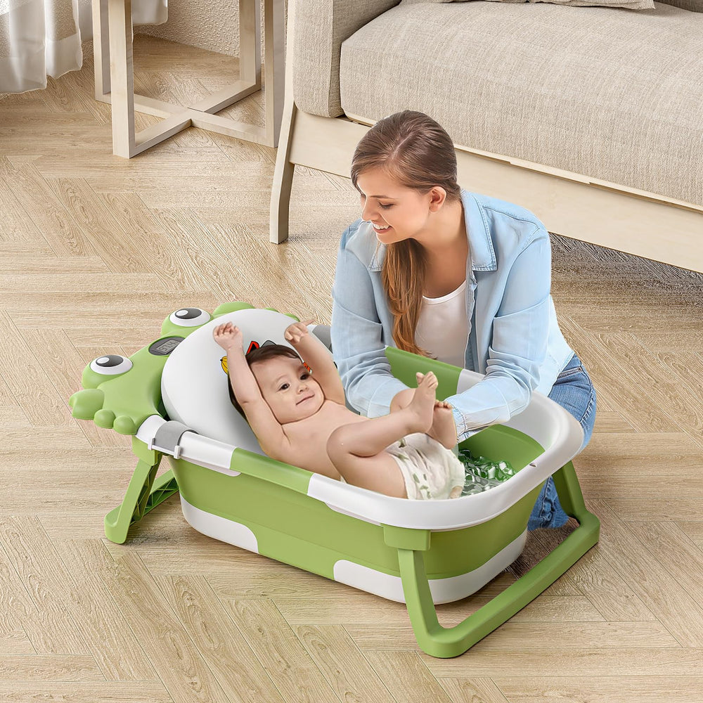 WyfKyd bath tub with four corner support for stable bathing sessions.
