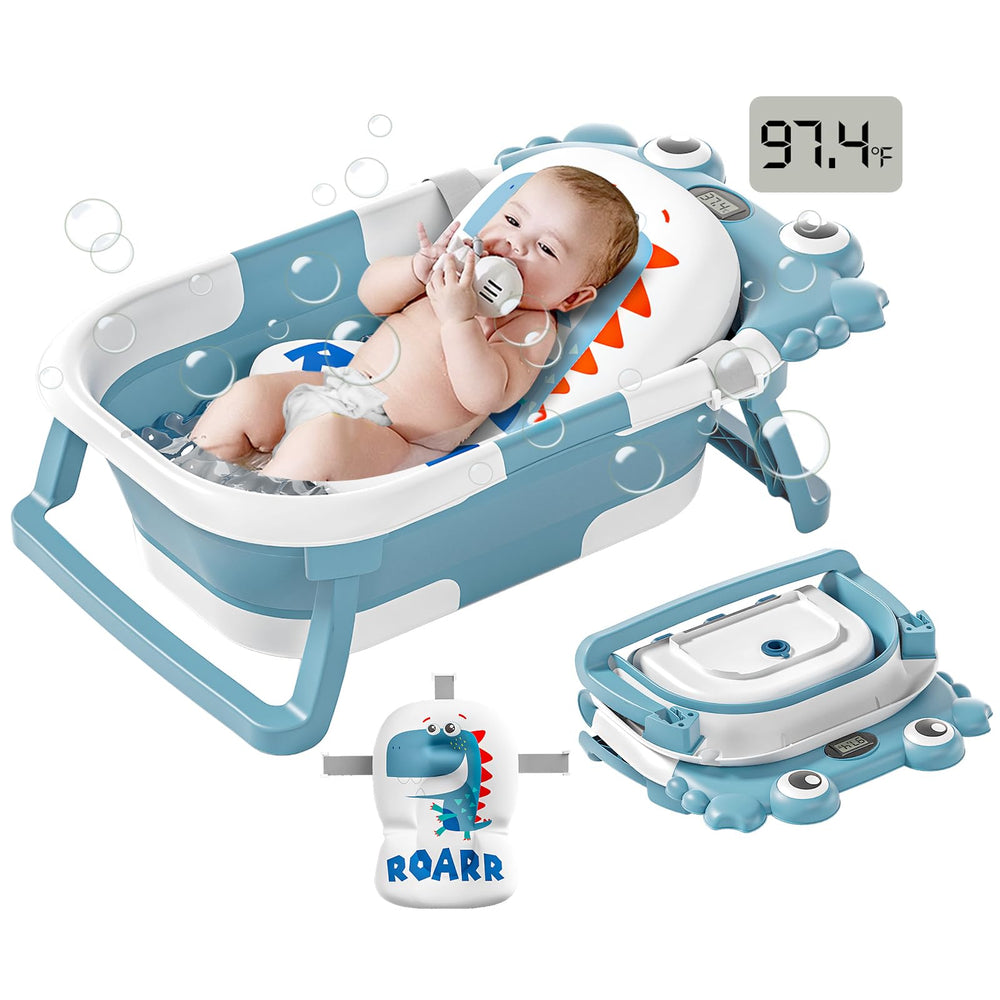 WyfKyd collapsible baby tub folded showing compact storage design
