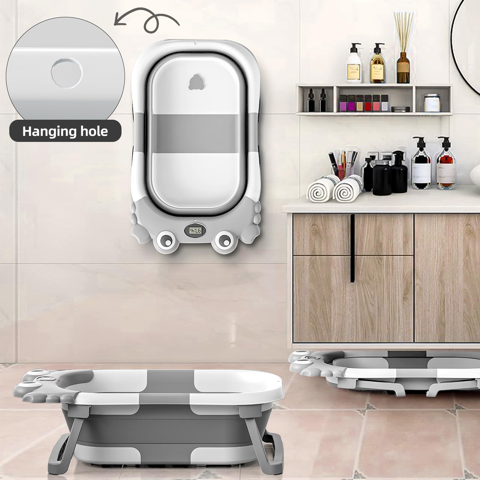 WyfKyd tub with real-time temperature monitor keeps water safe.