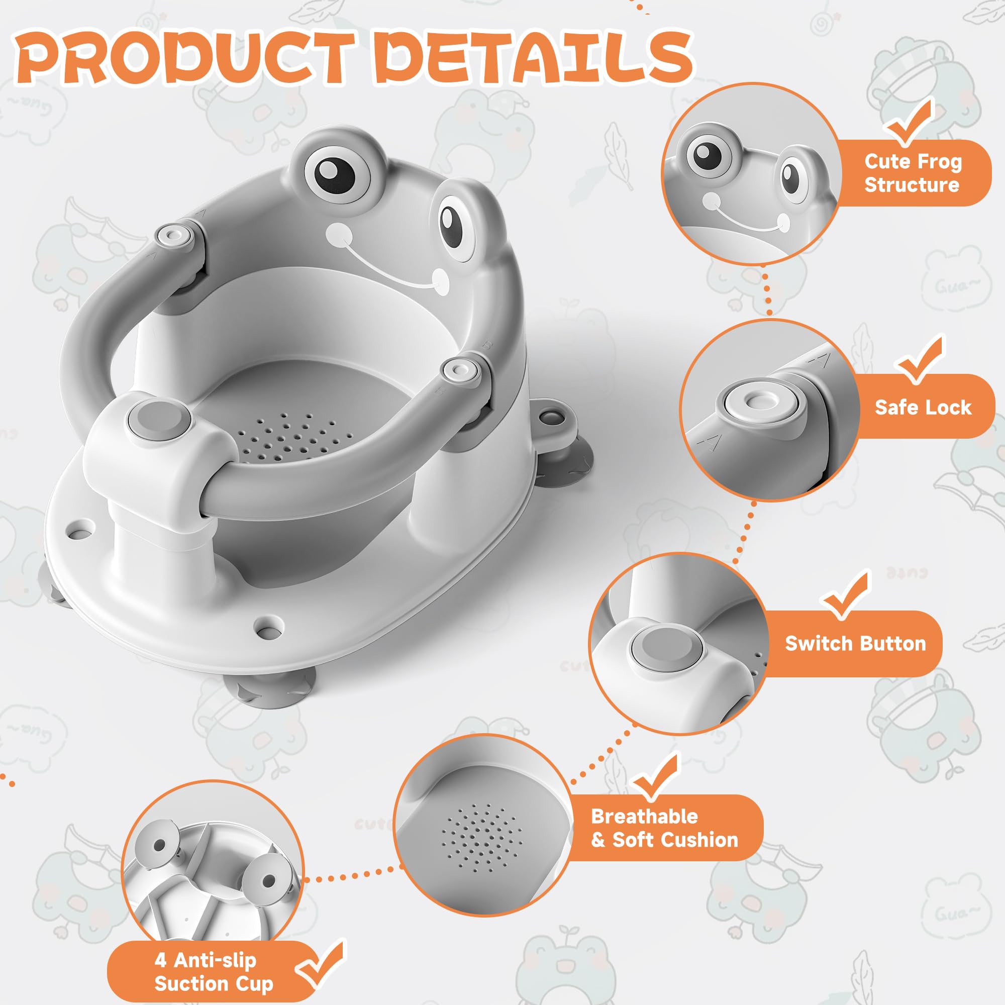 WyfKyd lightweight portable bath seat easy to move between bath and play.