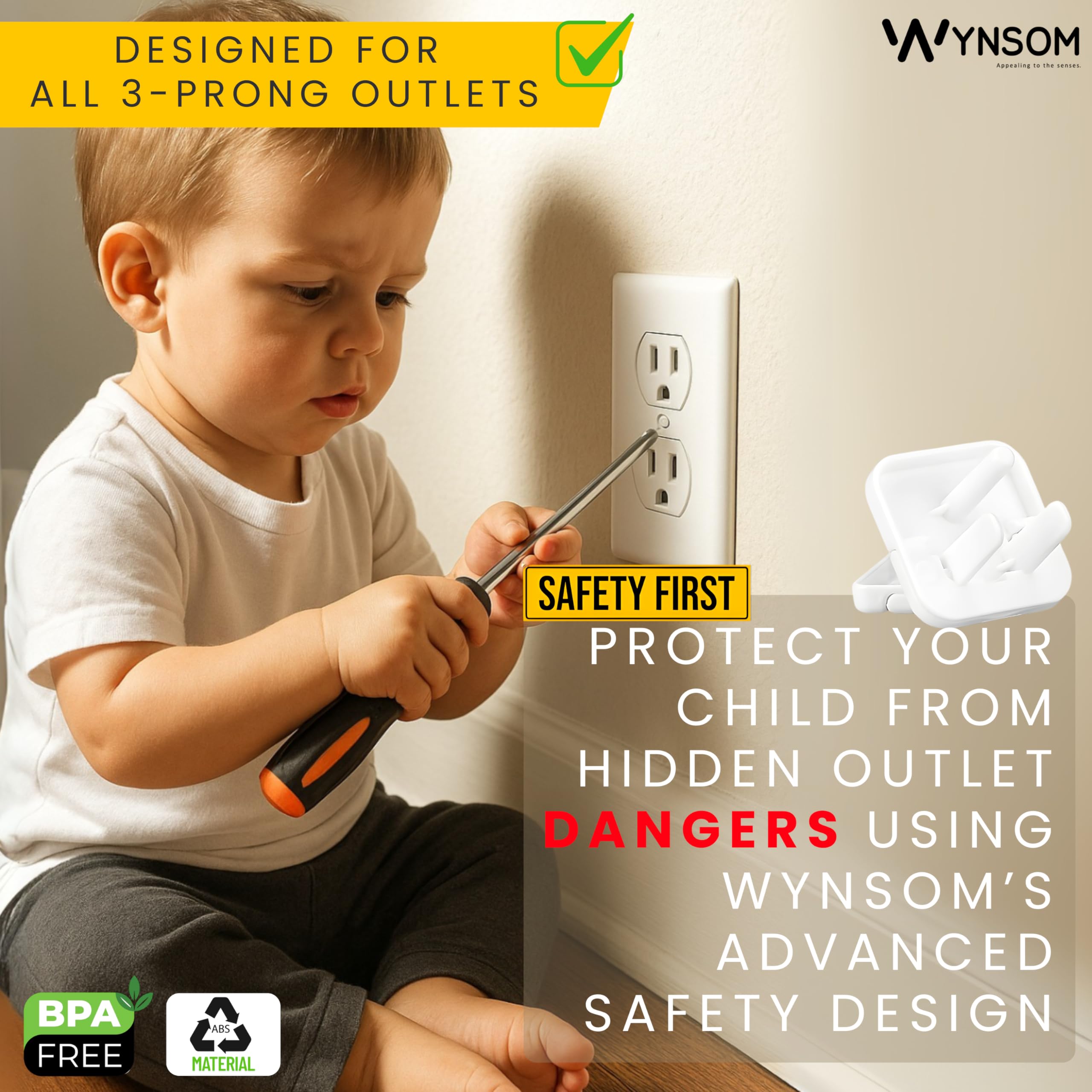 Ten-pack Wynsom outlet covers offer versatile protection across the home.