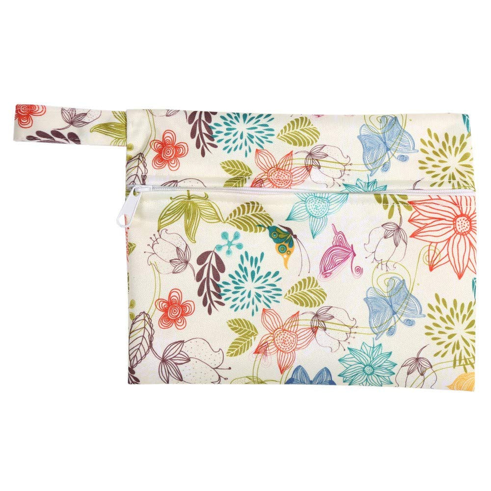 Wytino menstrual pads bag with zipper closure keeps contents secure during travel.