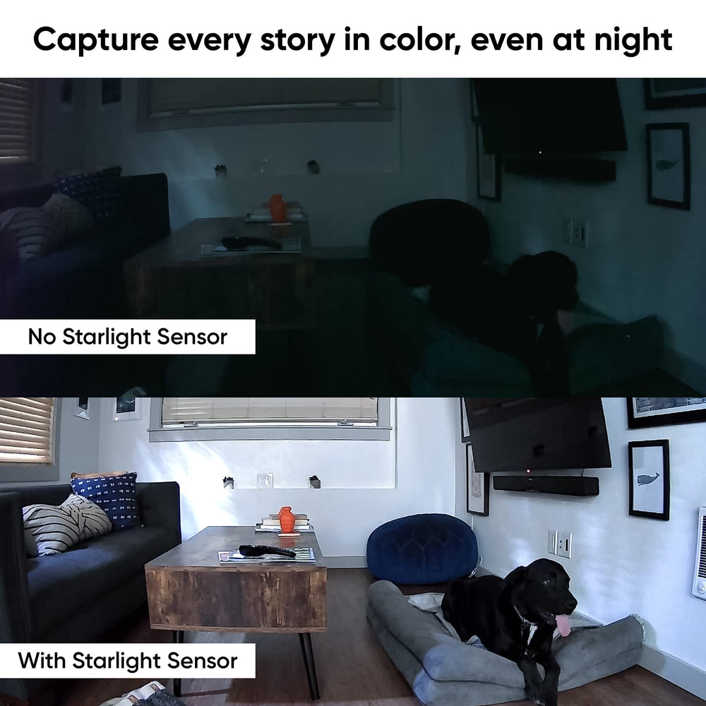 Wyze Cam Pan v2 live stream on a smart screen.