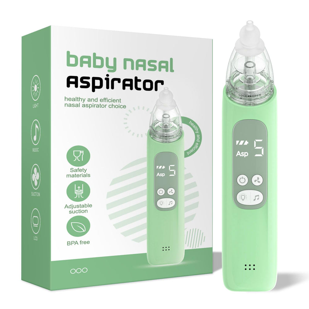 X-Bosak baby nasal aspirator in green with compact design for quick relief