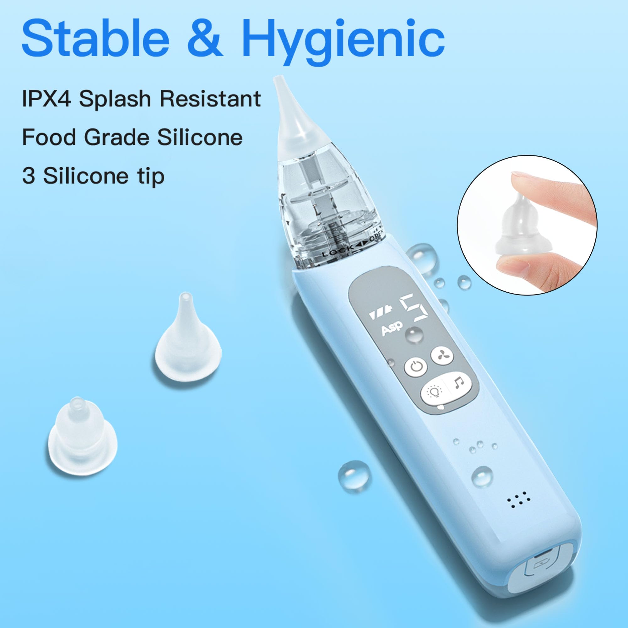 X-Bosak aspirator with detachable cup for easy hygiene and cleaning.