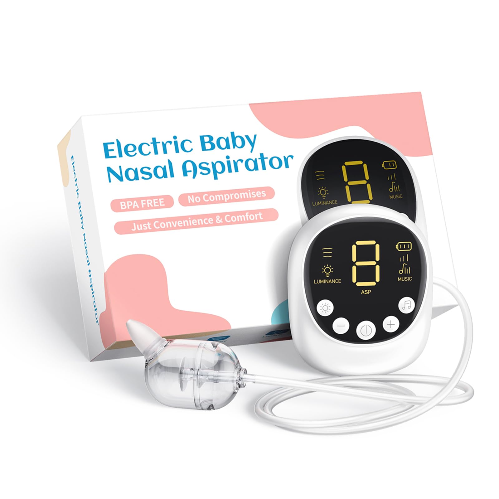 Non-invasive design balances effectiveness with tenderness during nasal care.