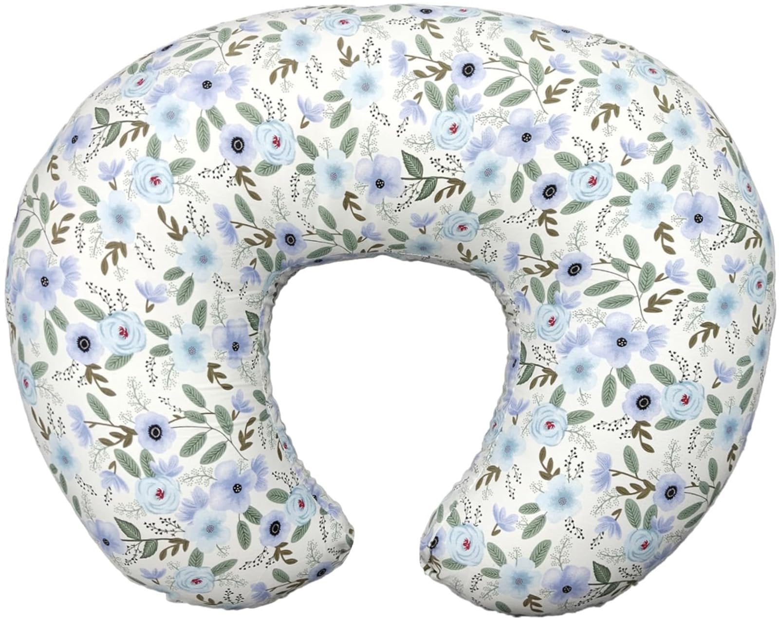 x-vesolje nursing pillow in ergonomic C-shape supports comfortable feeding positions.