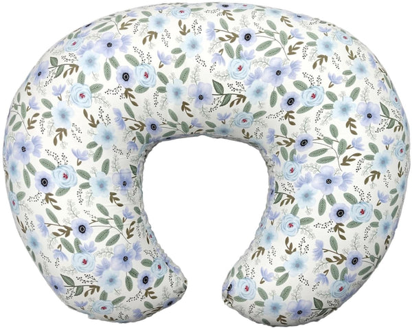 x-vesolje nursing pillow in ergonomic C-shape supports comfortable feeding positions.