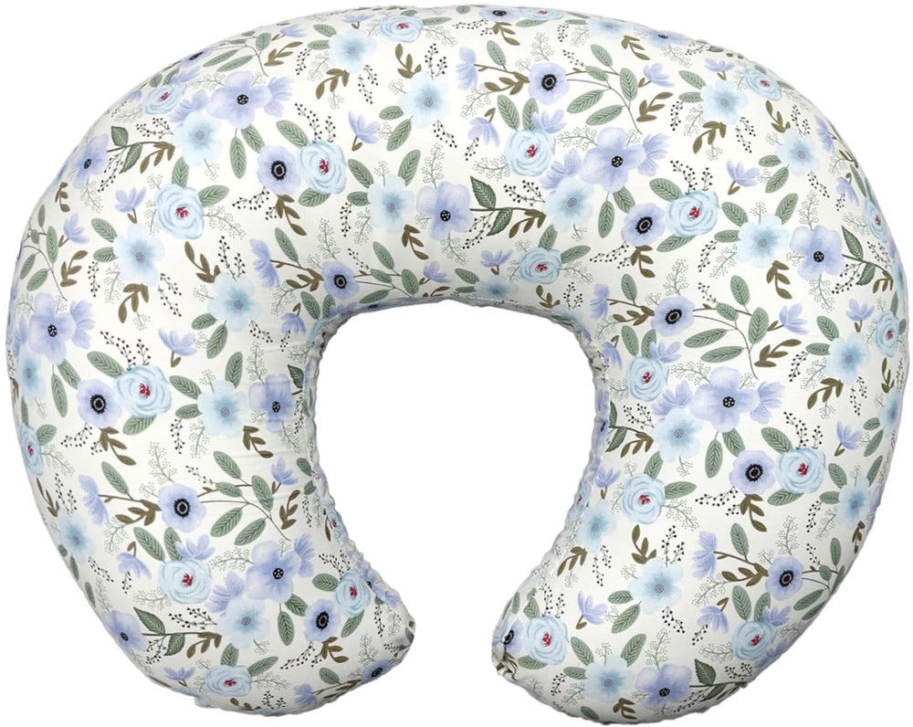x-vesolje nursing pillow in ergonomic C-shape supports comfortable feeding positions.