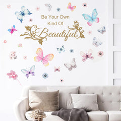 X-xdaonl colorful butterflies wall sticker brightens walls with cheerful charm.