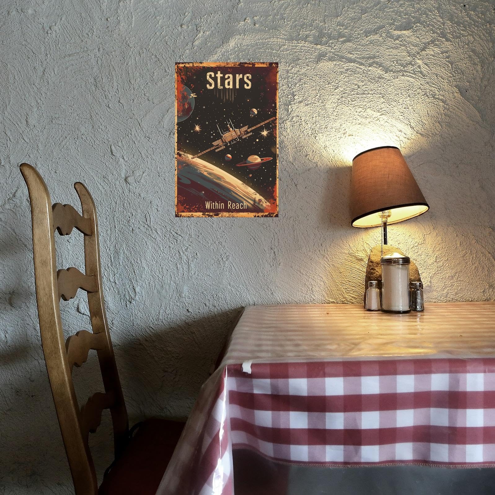Xanovir Boys nursery wall art fits small spaces with easy mounting.