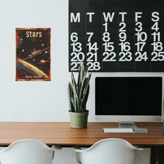 Xanovir Universe Space poster 8x12 inches adds bold metallic charm.