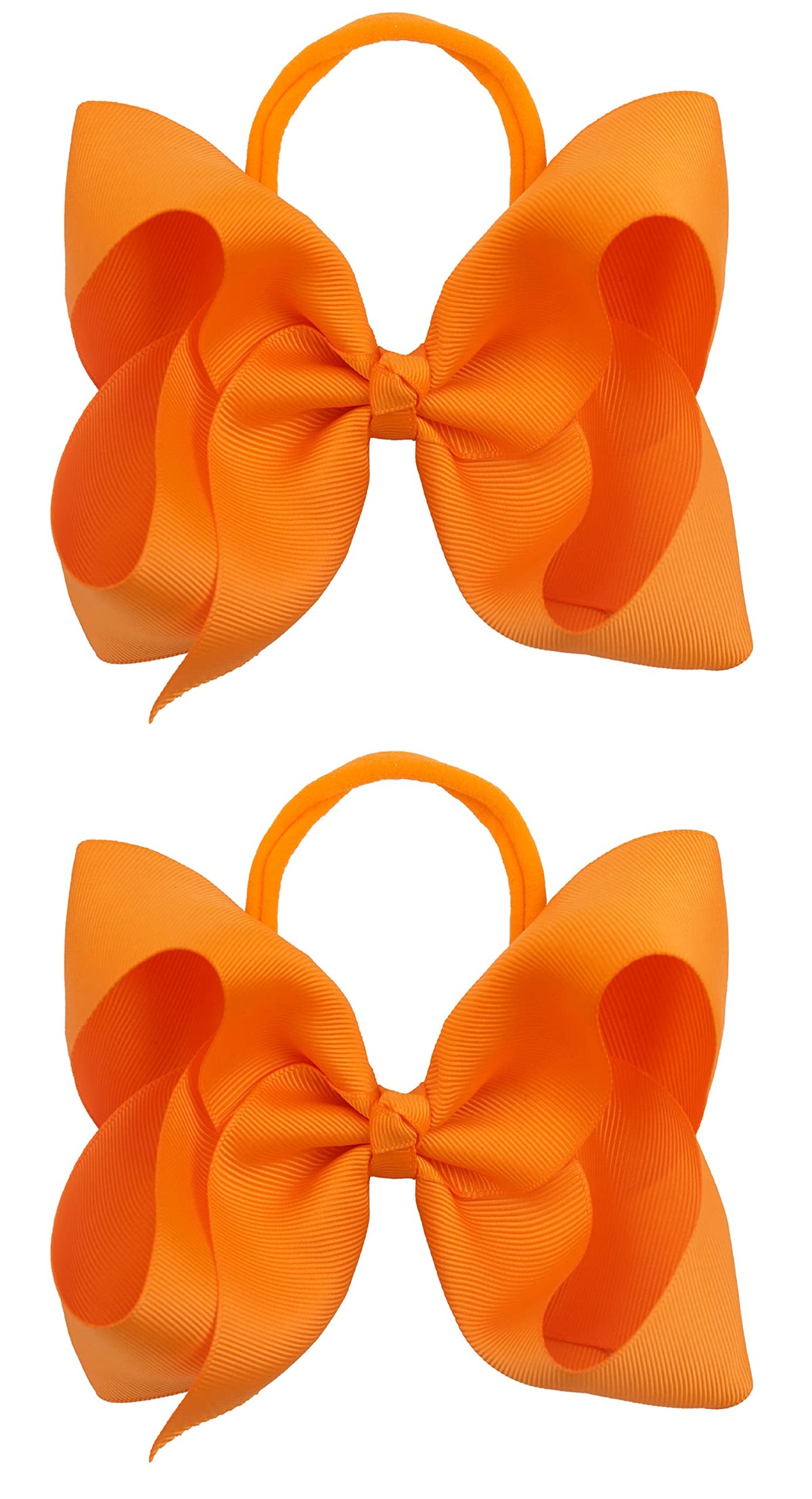 Xansema baby headbands with a 6-inch orange bow for comfortable all-day wear.