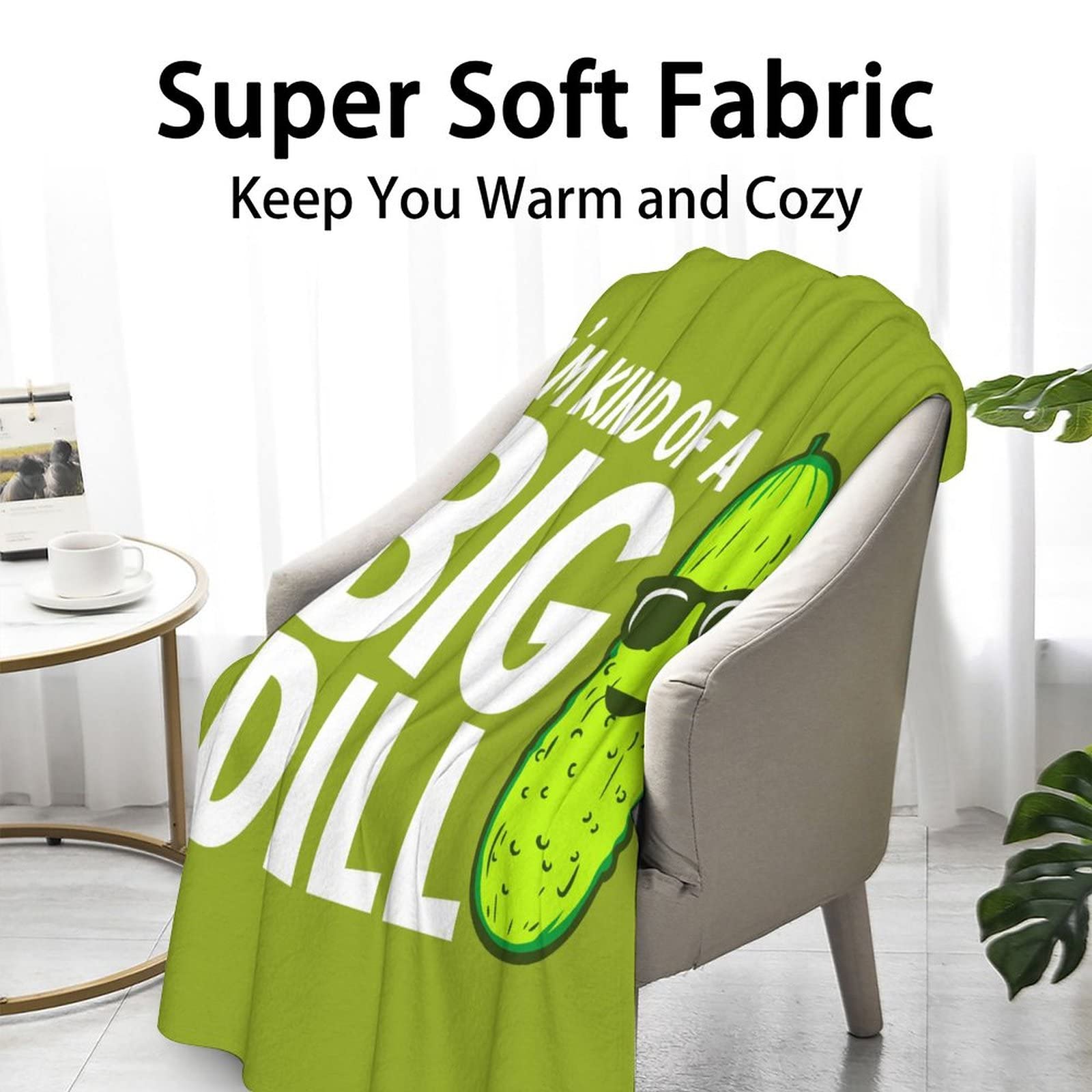 XaocNyx crib-size Pickle Throw Blanket 40x50 in green, ideal for nursery comfort.