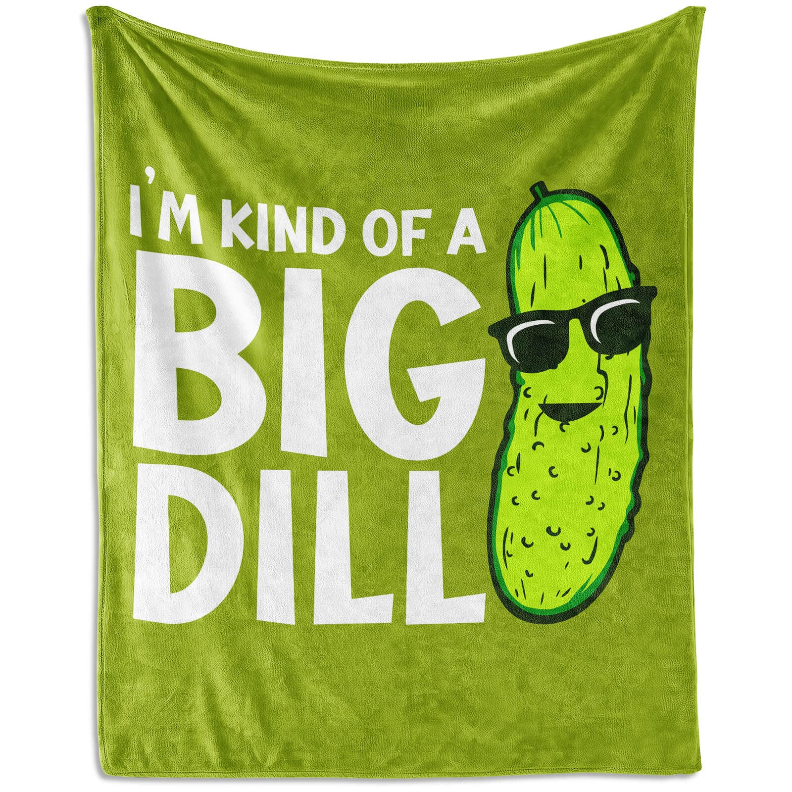 XaocNyx Pickle Throw Blanket in green with plush, soft texture for cozy moments.