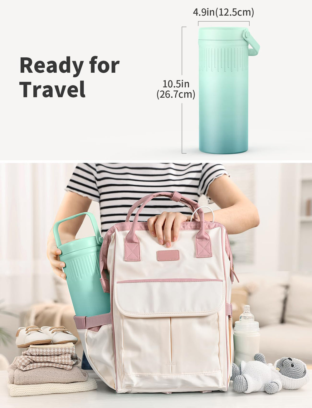 XAPROO dishwasher-safe inner bottles simplify cleaning after use.