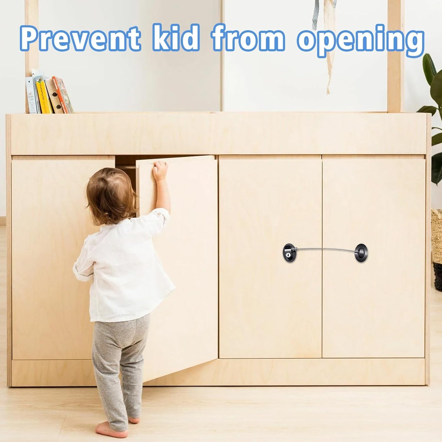 XccMe drawer and cabinet lock application supports organized storage