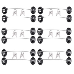 XccMe fridge locks pack shot showing 12 locks and 24 keys for safer homes