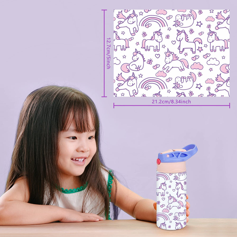XccMe Kids Sublimation Tumbler BPA-free stainless steel for safety and odor control.