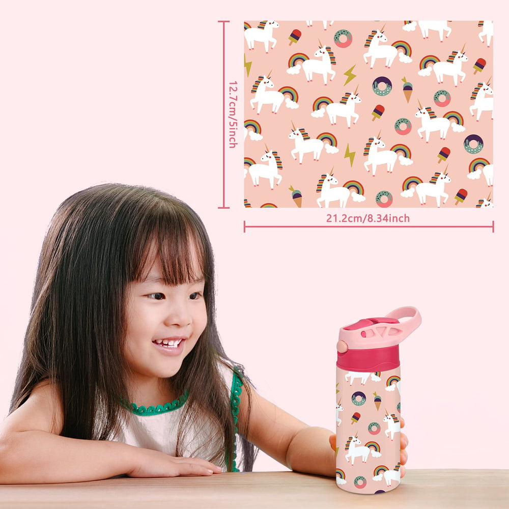 XccMe Kids Sublimation Tumbler pink BPA-free material supports safe sipping