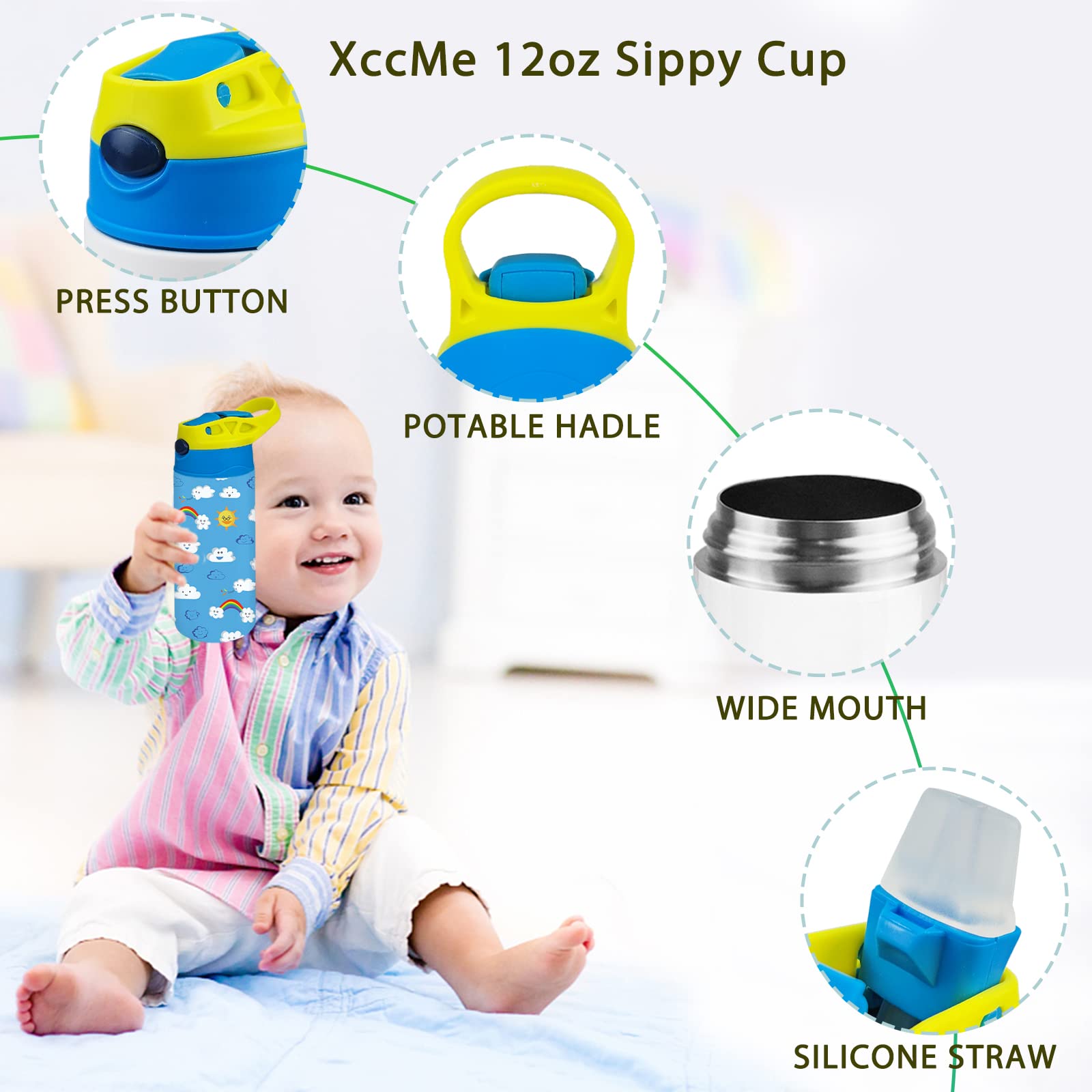 XccMe Kids Sublimation Tumbler is dishwasher-friendly for busy families.