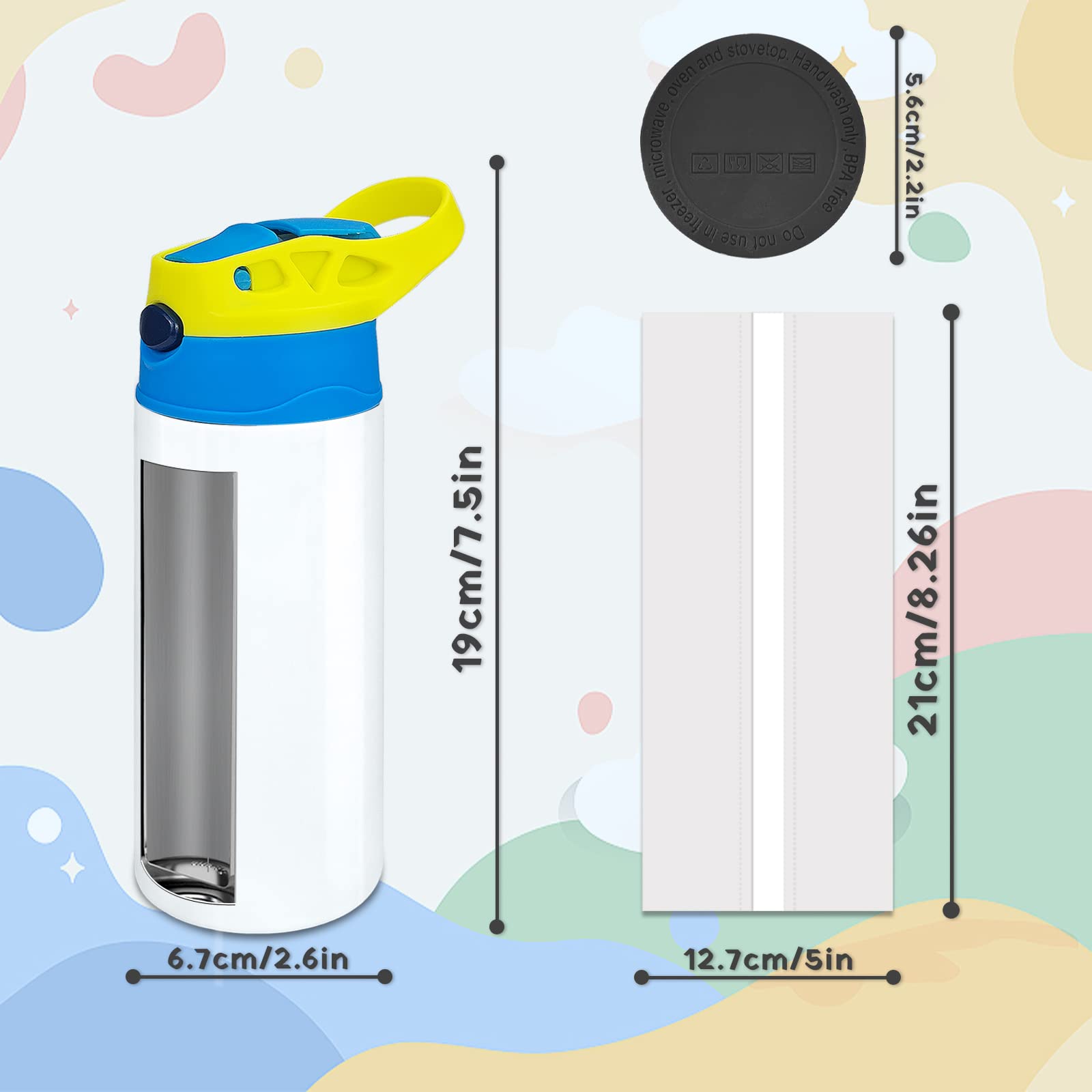 XccMe Kids Sublimation Tumbler in use suggests everyday hydration at school.