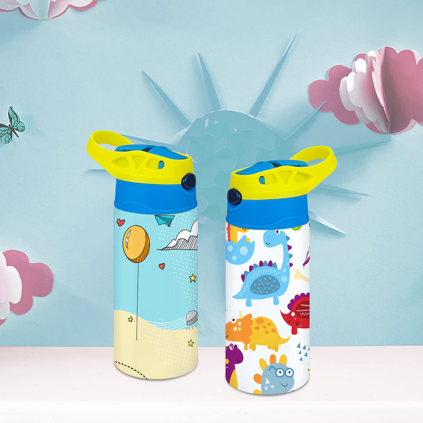 XccMe Kids Sublimation Tumbler side view highlights easy grip during outdoor adventures.