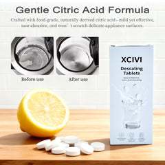 XCivi descaling tablets used in a bottle warmer keep surfaces clean and efficient