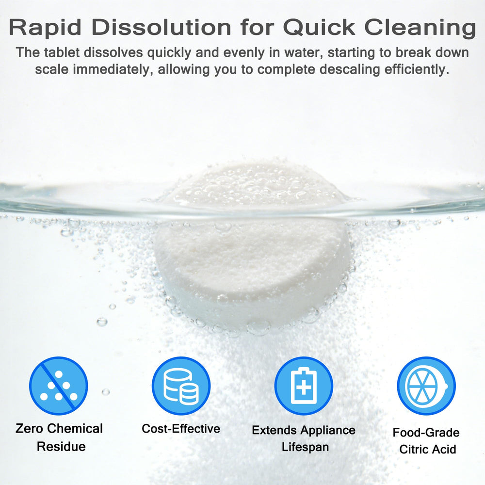 XCivi descaling tablets with electric sterilizers prevent scale buildup and maintain performance