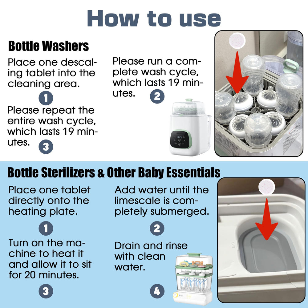 xcivi wide-compatibility supports Baby Brezza and Momcozy bottle washers
