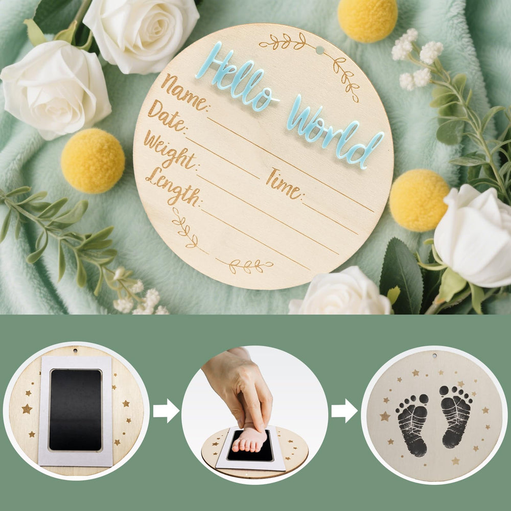 XCMVCN Wooden stand provides stable display during photos and nursery decor.