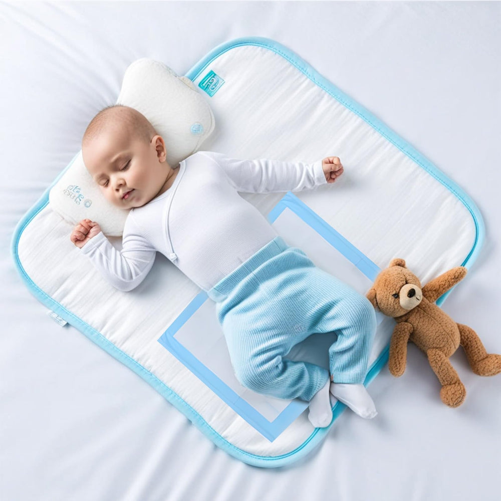XCRUI baby underpads with waterproof surface protection for furniture.